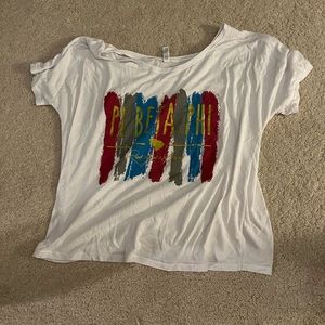 white loose sorority shirt